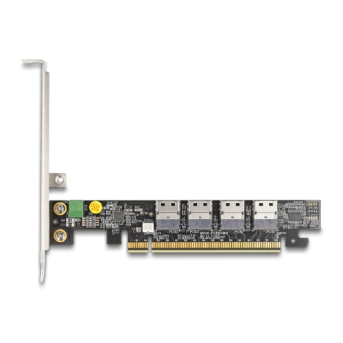 Delock PCI Express x16 Card to 4 x internal SFF-8654 4i NVMe - Bifurcation
