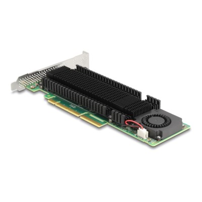 Delock PCI Express x8 Card to 2 x internal NVMe M.2 Key M with RAID - Low Profile Form Factor 2