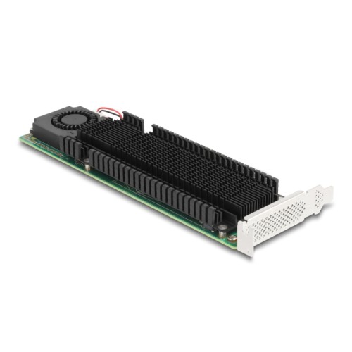 Delock PCI Express x8 Card to 2 x internal NVMe M.2 Key M with RAID - Low Profile Form Factor