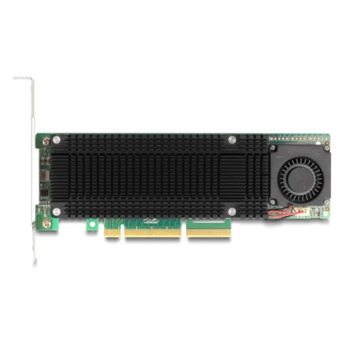 Delock PCI Express x8 Card to 2 x internal NVMe M.2 Key M with RAID - Low Profile Form Factor