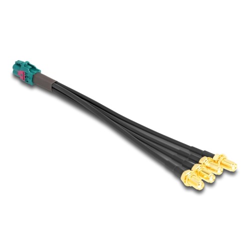 Delock Cable Mini FAKRA Z jack quad to 4 x SMA jack A-Type Premium