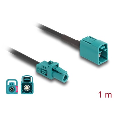 Delock Cable Mini FAKRA Z jack quad to FAKRB Z jack quad B-Type