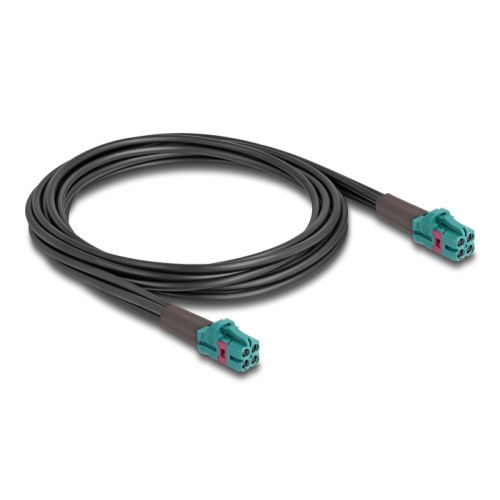 Delock Cable Mini FAKRA Z jack quad to Mini FAKRA Z jack quad B-Type