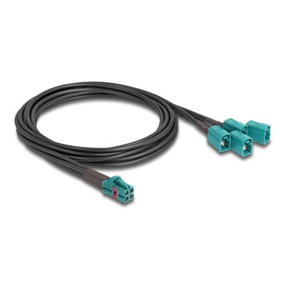 Delock Cable Mini FAKRA Z jack quad to 4 x FAKRA Z jack B-Type 2