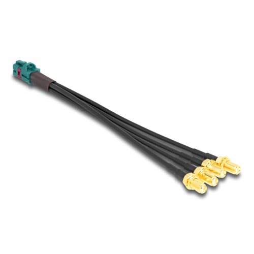 Delock Cable Mini FAKRA Z jack quad to 4 x SMA jack B-Type