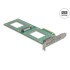 Delock PCI Express 4.0 x8 Card to 2 x internal U.2 NVMe SFF-8639 - Bifurcation (LxW: 236 x 87 mm)