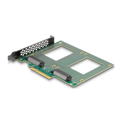 Delock PCI Express 4.0 x8 Card to 2 x internal U.2 NVMe SFF-8639 - Bifurcation (LxW: 144 x 122 mm) 2