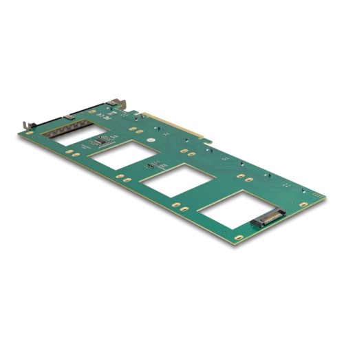 Delock PCI Express 4.0 x16 Card to 4 x internal U.2 NVMe SFF-8639 - Bifurcation (LxW: 288 x 122 mm)