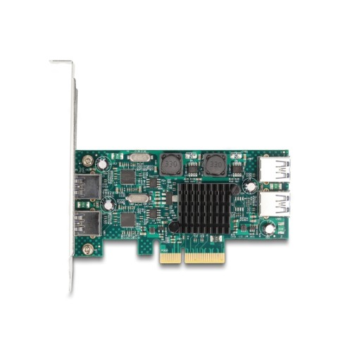 Delock PCI Express x4 Card to 2 x external USB 5 Gbps Type-A + 2 x internal USB 5 Gbps Type-A Dual Channel - Low Profile Form Fa