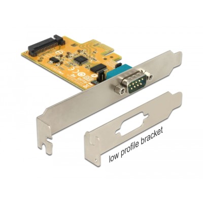 Delock PCI Express Card to 1 x Serial with voltage supply ESD protection
