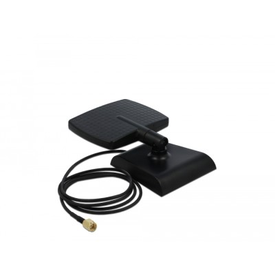 Delock WLAN WiFi 6 Antenna RP-SMA plug 4 - 6 dBi directional with magnetic base with tilt joint 2