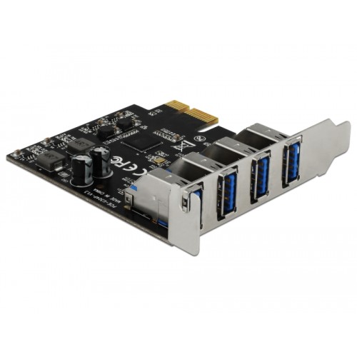 Delock USB 3.0 PCI Express x1 Card with 4 x external Type-A female