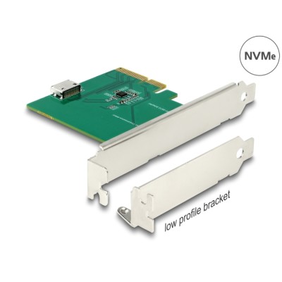 Delock PCI Express x4 Card to 1 x internal OCuLink SFF-8612 - Low Profile Form Factor