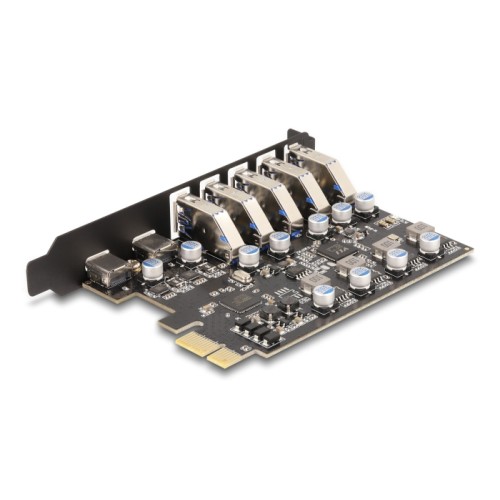 Delock USB 5 Gbps PCI Express x1 Card to 5 x external Type-A + 2 x external USB Type-C™ female