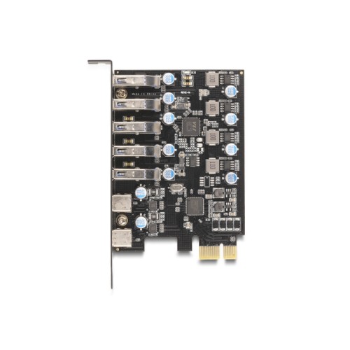 Delock USB 5 Gbps PCI Express x1 Card to 5 x external Type-A + 2 x external USB Type-C™ female