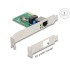 Delock PCI Express x1 Network Card Gigabit LAN 1 x RJ45 RTL8111