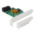 Delock 4 port SATA PCI Express x1 Card