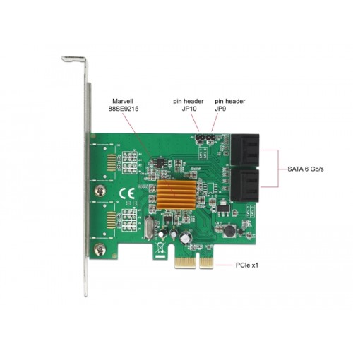 Delock 4 port SATA PCI Express x1 Card