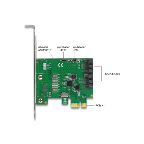 Delock 2 port SATA PCI Express Card with RAID