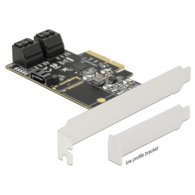 Delock 5 port SATA PCI Express x4 Card - Low Profile Form Factor