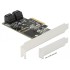 Delock 5 port SATA PCI Express x4 Card - Low Profile Form Factor