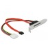 Delock Slot bracket with 1 x SATA 22 pin plug external