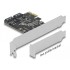 Delock 2 port SATA PCI Express Card - Low Profile Form Factor