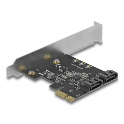 Delock 2 port SATA PCI Express x1 Card - Low Profile Form Factor 2