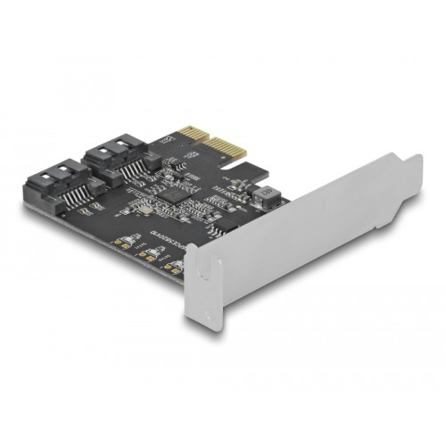 Delock 2 port SATA PCI Express x1 Card - Low Profile Form Factor