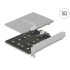 Delock PCI Express x1 Card to 2 x internal M.2 Key B