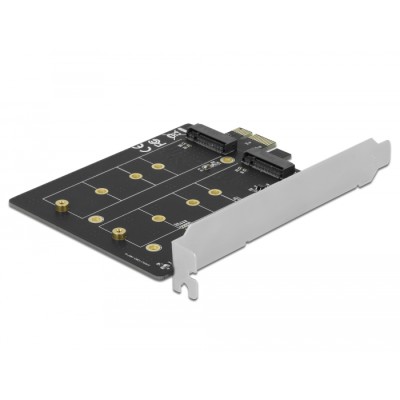 Delock PCI Express x1 Card to 2 x internal M.2 Key B 2