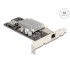 Delock PCI Express Card to 1 x 10GBase-T LAN PoE+ RJ45