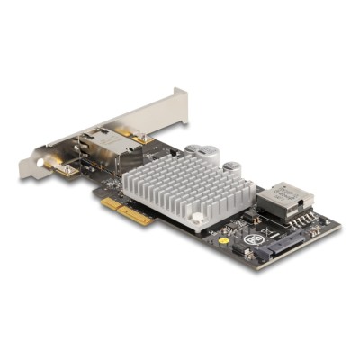 Delock PCI Express Card to 1 x 10GBase-T LAN PoE+ RJ45 2