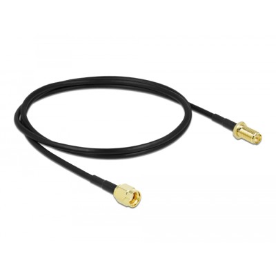 Antenna Cable RP-SMA plug to RP-SMA jack LMR/CFD100 1 m low loss 2