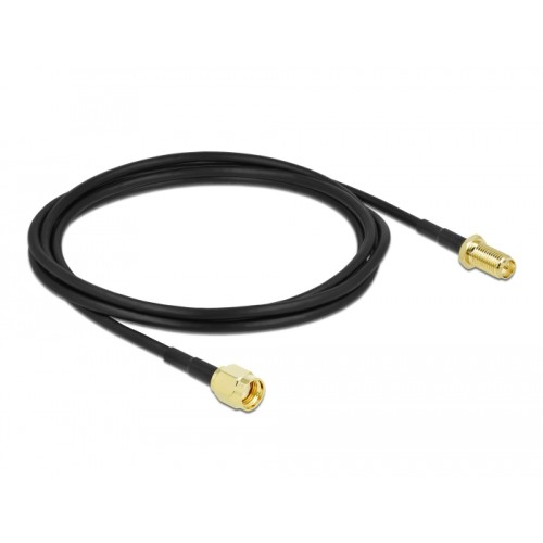 Antenna Cable RP-SMA plug to RP-SMA jack LMR/CFD100 2 m low loss