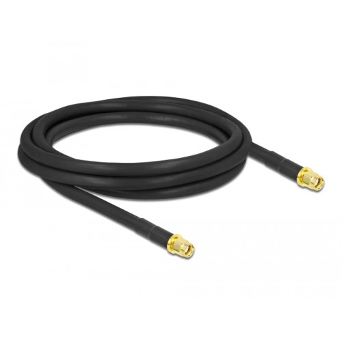Delock Antenna Cable RP-SMA plug to RP-SMA plug LMR/CFD300 2 m low loss