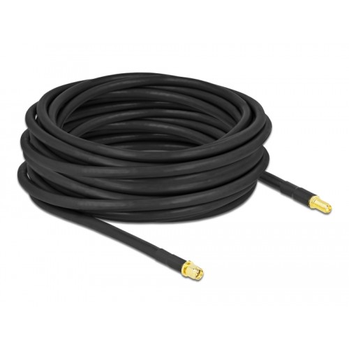 Delock Antenna Cable SMA plug to SMA jack LMR/CFD300 10 m low loss