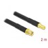 Delock Antenna Cable RP-SMA plug to RP-SMA jack LMR/CFD300 2 m low loss