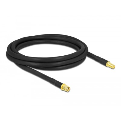 Delock Antenna Cable RP-SMA plug to RP-SMA jack LMR/CFD300 2 m low loss 2