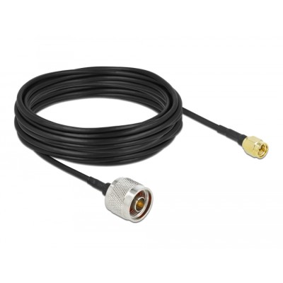Delock Antenna Cable N plug to SMA plug LMR/CFD100 10 m low loss 2