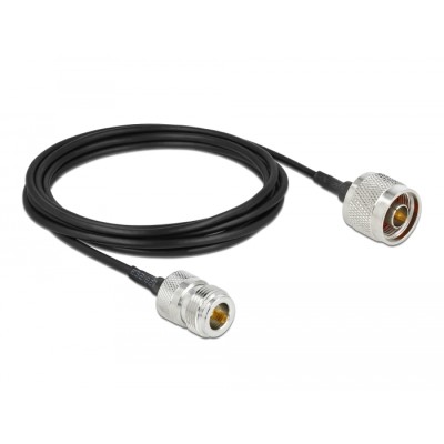 Delock Antenna Cable N plug to N jack LMR/CFD100 3 m low loss 2