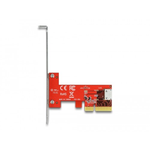 Delock PCI Express x4 Card to 1 x internal OCuLink SFF-8612 - Low Profile Form Factor