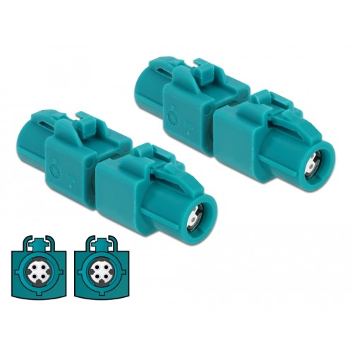 Delock Adapter HSD Z female to HSD Z female