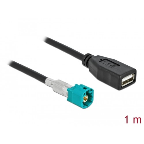 Delock Cable HSD Z male to USB 2.0 Type-A female 1 m Premium