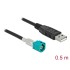 Delock Cable HSD Z male to USB 2.0 Type-A male 0.5 m
