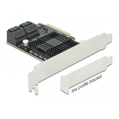 Delock 5 port SATA PCI Express x4 Card - Low Profile Form Factor