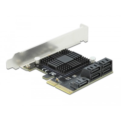 Delock 5 port SATA PCI Express x4 Card - Low Profile Form Factor 2