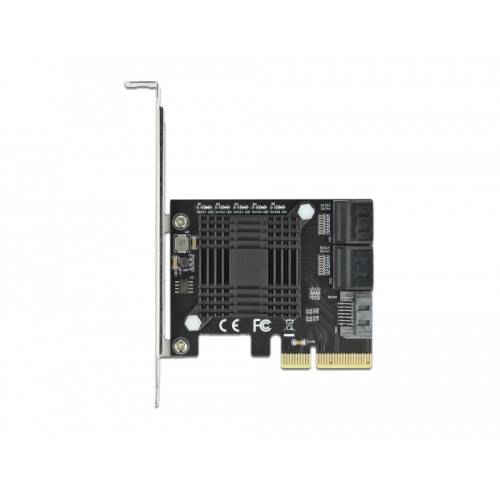 Delock 5 port SATA PCI Express x4 Card - Low Profile Form Factor