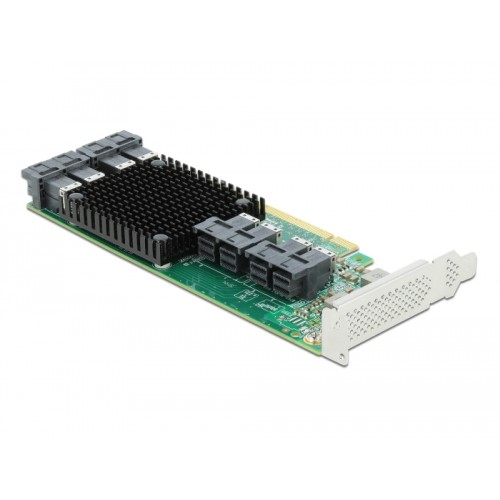 Delock PCI Express x16 Card to 8 x internal SFF-8643 NVMe - Low Profile Form Factor