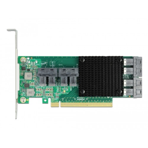 Delock PCI Express x16 Card to 8 x internal SFF-8643 NVMe - Low Profile Form Factor
